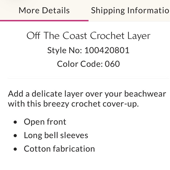 ❤️Free People Bold Red. Off The Coast Crochet Layer NWT hard to find one size ❤️ - Picture 9 of 11